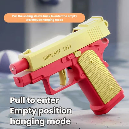 M1191 Mini Water Gun Children's Non Electric Handgun Summer Outdoor Fully Automatic Water Playing Toy Boys andGirls Shooting Toy