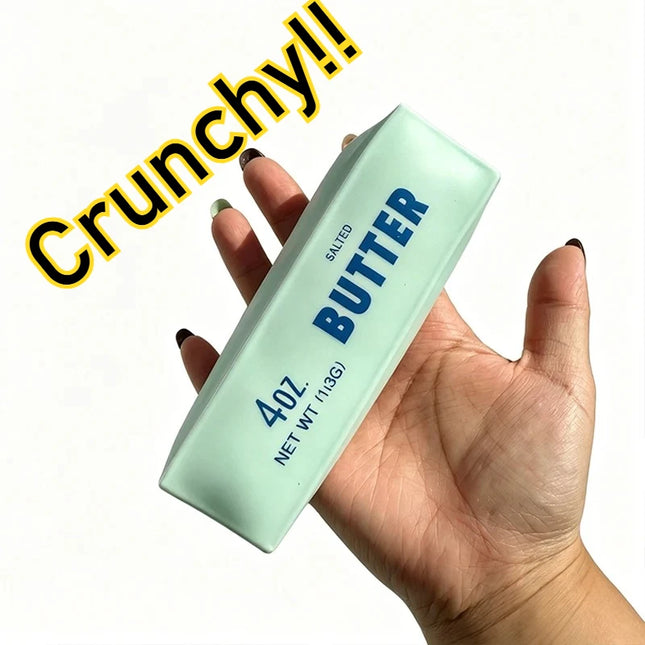 Butter Stick Squishy Stress Ball Fidget Toy Crunchy Squeeze Toy Round Blocks Filled ASMR Anti-Stress Release Hand Relax Gift Toy