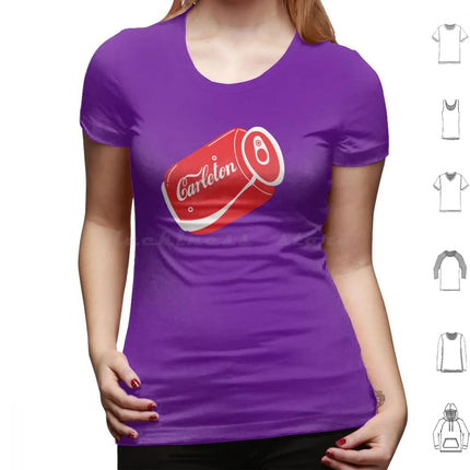Carleton Coke Can T Shirt Big Size 100% Cotton Coke Carleton Carleton University