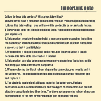 Men's vibrating masturbator Massage gun head soft silicone attachments Adult sexual products Male sex toy fascia gun for penis