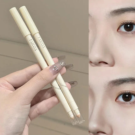 Fair Color Matte Brighten Concealer Pen Eyebag Dark Circles Concealing Stick Sponge Head Precision Concealer Pen With Sharpener