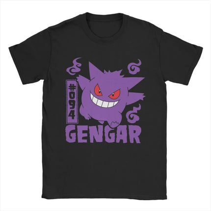 Summer New Original Pokémon Cartoon Printed T-Shirt Men's and Women's American Large Size Trend Loose Casual Short Sleeve