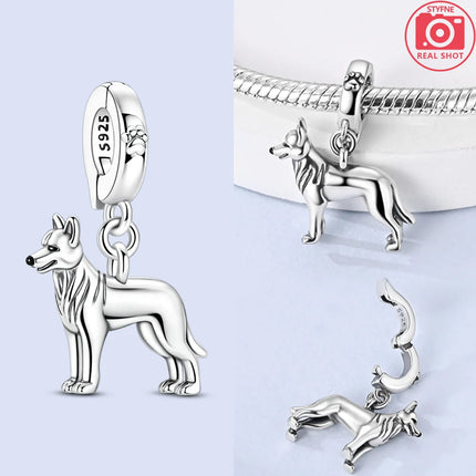 Silver 925 Gold Pyramid Mummy Double Charm Elephant Beads Fit Original Bracelet DIY Fine Jewelry Accessories for Women Gifts