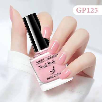 8ml Water-Based Nail Polish 48 Colors Long Lasting Quick Drying No Need of Lamp to Cure Nail Supplies Vernis for Nails Manicure
