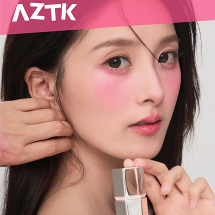 AZTK Liquid Blush Highlighter Contour Stick - Creamy Matte Natural Flush,Face Sculpting & Lifting Effect,Long Lasting Cheek Tint