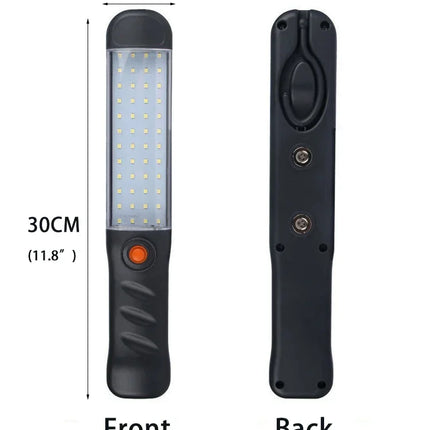 Portable Magnetic Auto Repair Work Light USB Rechargeable LED Flashlight With Magnet Hook For Car Repair Fishing Emergencies
