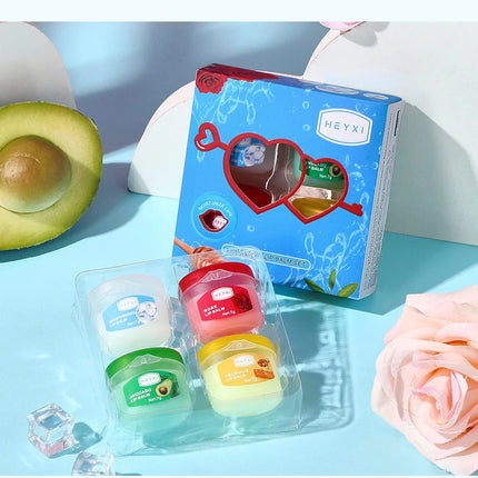 4/6/8pcs Fruit Series Lip Balm Set Sleeping Lip Mask Moisturizing Hydrating Non-sticky Anti-Cracked Lip Balm Lips Care