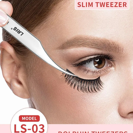 Grafting Eyelash Tweezers Beauty Eyelash ProfessionalWith High Precision Clip Kind Of Universal Eyelash Clip Dolphin Clip Flowe