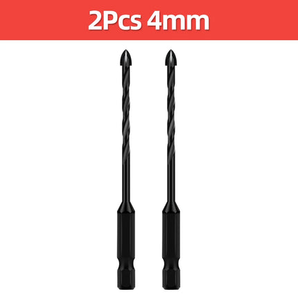 TOOLEYE Cross Hex Drill Bit Set For Concrete Porcelain Tile Glass Metal Multifunction Drill Bits Kit Power Tools Drilling Drills