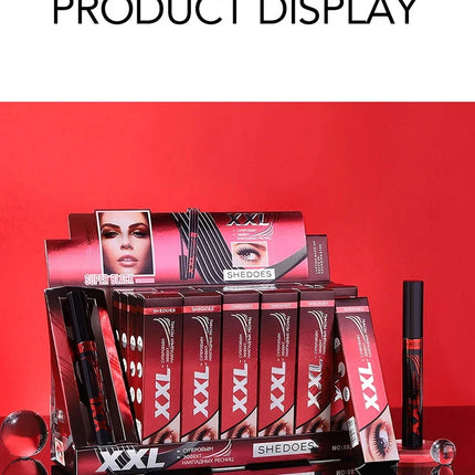 3D Mascara Waterproof Extra Volume Long -lasting Hyper-Curl Lengthening Eyelash Non-smudging Eyelashes Black Mascara Makeup