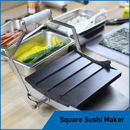 HomeWise Commercial Sushi Roll Machine Manual Sushi Making Kit Professional Sushi Utensils Round/Square Sushi Maker