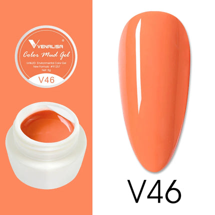 VENALISA Color Mud Gel Pure DIY Nail Art Design UV Gel Polish Professional Manicure Varnishes for Quality Artistry