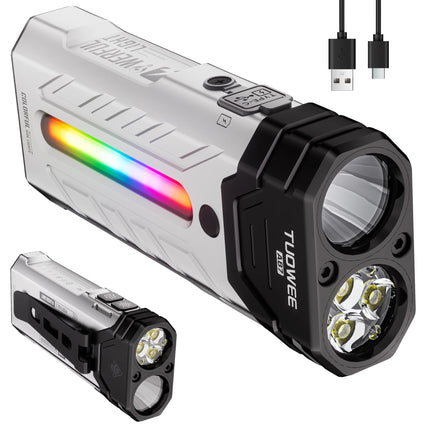 5200LMS Innovative Multi-functional Portable LED Flashlight with Magnetic Torch, Perfect for Hiking Camping Adventures