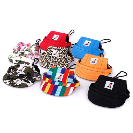 Fashionable Cute Pet Dog Cat Puppy Hat Baseball Visor Hat Puppy Grooming Dress Up Hat Peaked Cap Sunbonnet Outdoor Topee