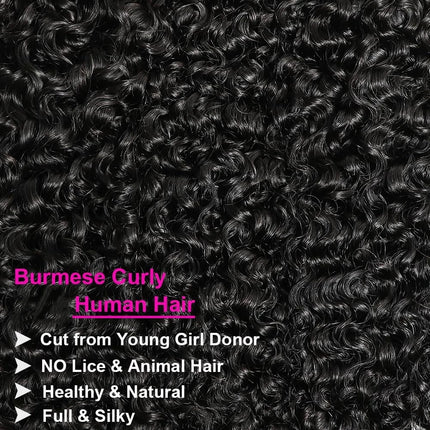 Burmese Curly Bundles 28 30 Inches 1 3 4 Bundles Unprocessed Virgin Burmese Curly Bundle with Spiral Curls End Real Extension