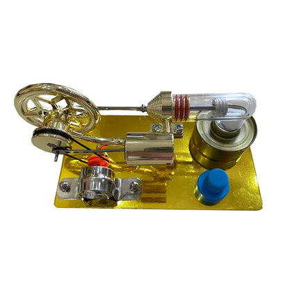 Mini Stirling Engine Model Generator with Light Color Engine Physics Experiment Popular Science DIY Production Invention Toy
