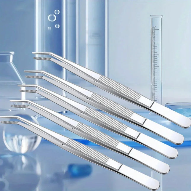 2/5pcs Multi-Purpose Stainless Steel Tweezers,Sewing,Nail Art,Eyebrow Threading,Jewelry Clamping,Sewing Machine and DIY Projects