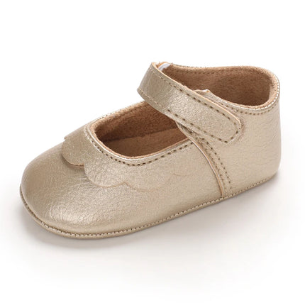Spring and Autumn Baby Golden Princess Shoes Children's Soft soled Single Shoes Baby Girl Casual Shoes Baby Leather Shoes