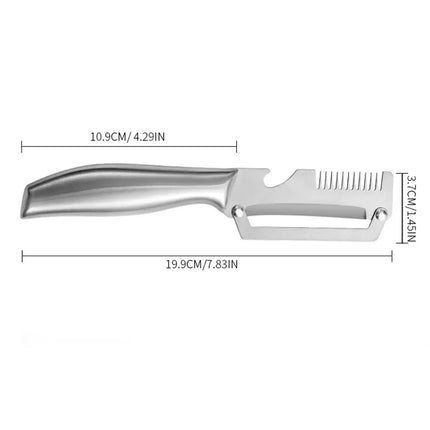 Multifunctional 3-in-1 Stainless Steel Peeler Vegetable & Fruit Slicer Shredder Versatile Kitchen Tool for Peeling Shredding