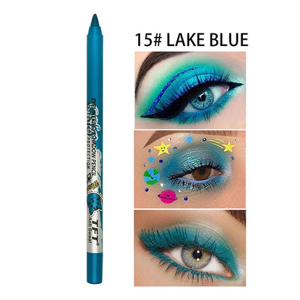 Pearlescent Matte Long-lasting Eye Liner Pencil Waterproof High Pigment Smooth Eyeliner Gel Pencil Women Eye Makeup Cosmetic