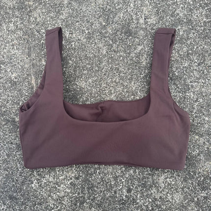 Solid Color Square collar Gym Yoga Underwear Women Hollow back shoulder straps Fitness sport Bra Top Comprehensive Training pad