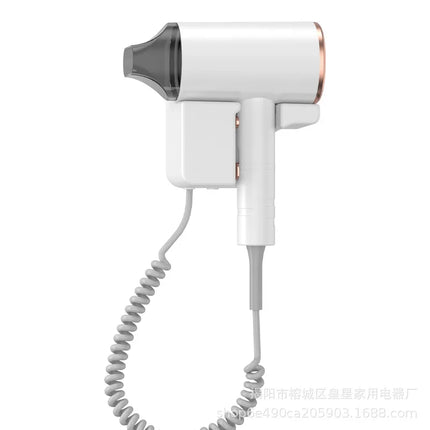 New Hotel And Guesthouse Specific Hair Dryer 1600w High-Power Quick Drying Hole Free Wall Mounted Household Hair Dryer Cylinder