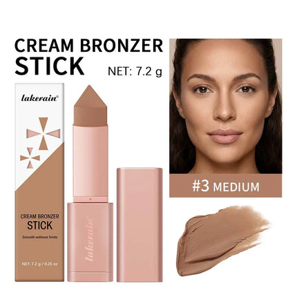 Triangle Bronze Contour Stick Face Sculpting Concealer Cream Cover Dark Circle Hydrating Long Lasting Anti-oxidant Facial Makeup