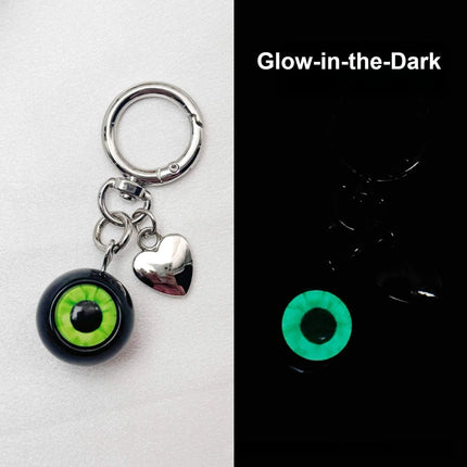 Realistic Eyeball Keychain Halloween Eye Keyring Gothic Resin Devil's Eye Bag Pendant Car Key Holder Unique Accessory