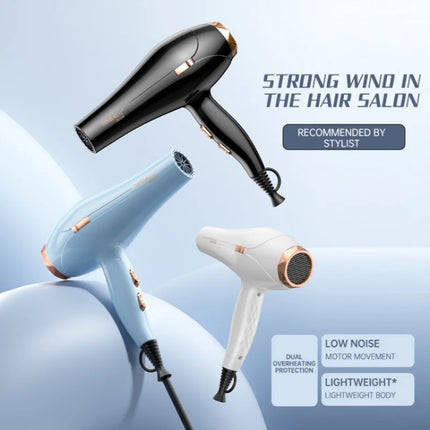 11 Second Fast Dry Hair Dryer With Pure Copper Core, High-Speed Blue Light Negative Ion Hair Care, Home Hair Salon Hair Dryer