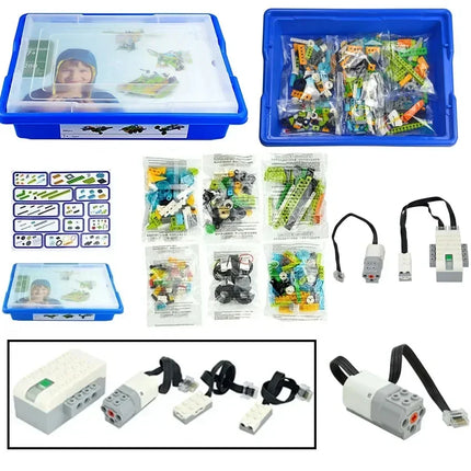 Electric PF Parts Toy Set Fit for Wedo 45300 Hub and WeDo 2.0 Software Fit for MEDIUM MOTORS 21980 45303 Toys Leduo