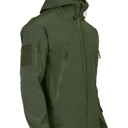 Military Shark Skin Soft Shell Jackets Men Tactical Windproof Waterproof Jacket Men Army Combat Jackets Mens Hooded Bomber Coats