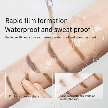 Two Fork Eyebrow Pencil Waterproof Non-smudging Extremely Liquid Eyeliner Non-fading Three-dimensional Eyebrow Pencil makeup