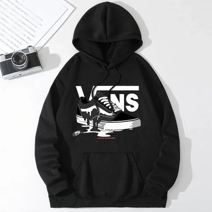 Exclusive printed cotton hoodie for men and women loose casual hooded pullover unisex sports fitness Autumn and winter