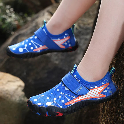 Children Beach Aqua Shoes Boy Girl Barefoot Water Shoes Quick-Dry Drainage Diving Swim Sandals Kids Fishing Surf Wading Sneakers