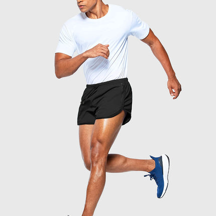 Men's new beach shorts running shorts 3-inch quick drying fitness running fashionable fitness shorts