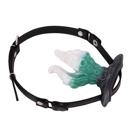 SMMQ Erotic Silicone Mouth Gag Wireless Vibration Mouth Restraint For Men Women Flirting BDSM Adult Game Vibrator Sex Toy
