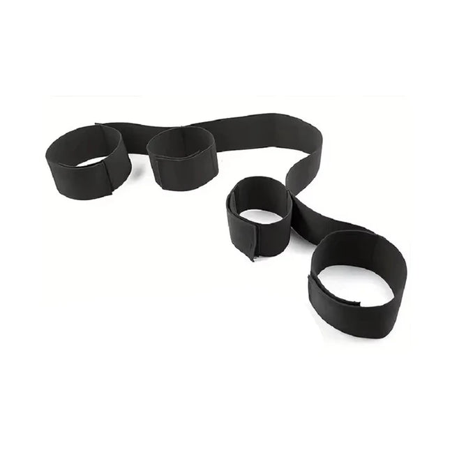 Sexual Restraint Games For Adults Slave Fixed Toys Adjustable Handcuffs And Ankle Cuffs Set Velcro Design Bdsm Play Sets Sex 18