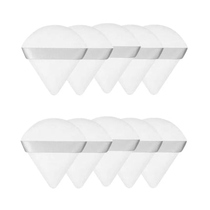 New 10/20Pcs Triangle Velvet Powder Sponge Cosmetics Flours Mini Face Makeup Washable Light Weight Makeup Tool FP03