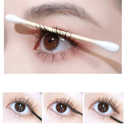 Black Head Mascara Ultra-fine Small Brush Lengthening 3D Lash Eyelash Extension Eye Lashes Long-wearing Black Color Mascara