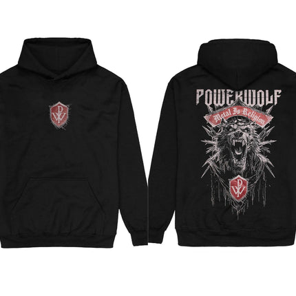 Power Meta Rock Band Powerwolf Graphic Print Hoodie Men Women Oversized Pullover New Fashion Streetwear Hip Hop Style Sweatshirt