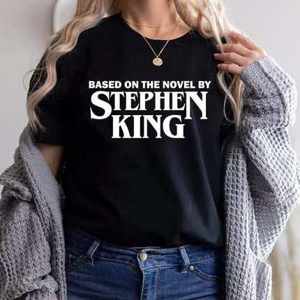 Based On The Novel By Stephen King Graphic Tops Summer Retro Tumblr Shirt Horror Grunge Clothing Funny Gift for Book Lovers