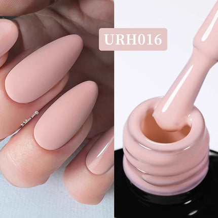 UR SUGAR 7ml Pink Nude Natural Rubber Base Gel Nail Polish Semi Permanent Chrome Sequins Soak Off Construction UV Gel Varnish