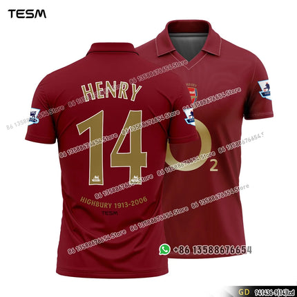 TESM Summer POLO Shirt Men Summer Sports V-neck T-shirt Street Trendy Short Sleeve 3D HD Print T-shirt