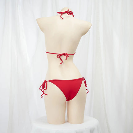 Sexy Women's Swimsuit Bikinis Set M Printed Three-point Strap Underwear Anime Sexy Bikini Hombre Lingerie Cosplay