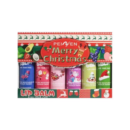 Fruity Color-Changing Lip Balm Set 6PCS Deep Moisture Tinted Balm for Dry Lips Christmas Gift Natural Lip Care for All