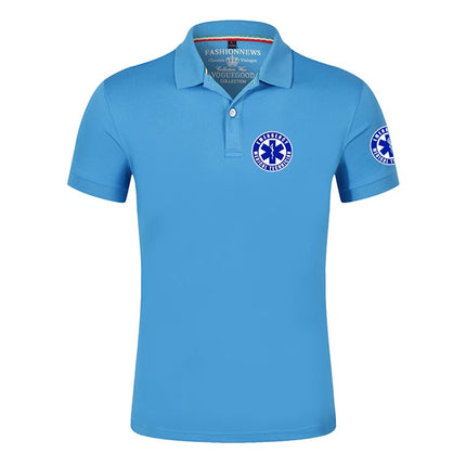 EMT Emergency Ambulance 2022 Men's New Summer Hot Sale Sports Polos Shirts Casual Shorts Sleeves Solid Color Outdoor T-Shirt Top