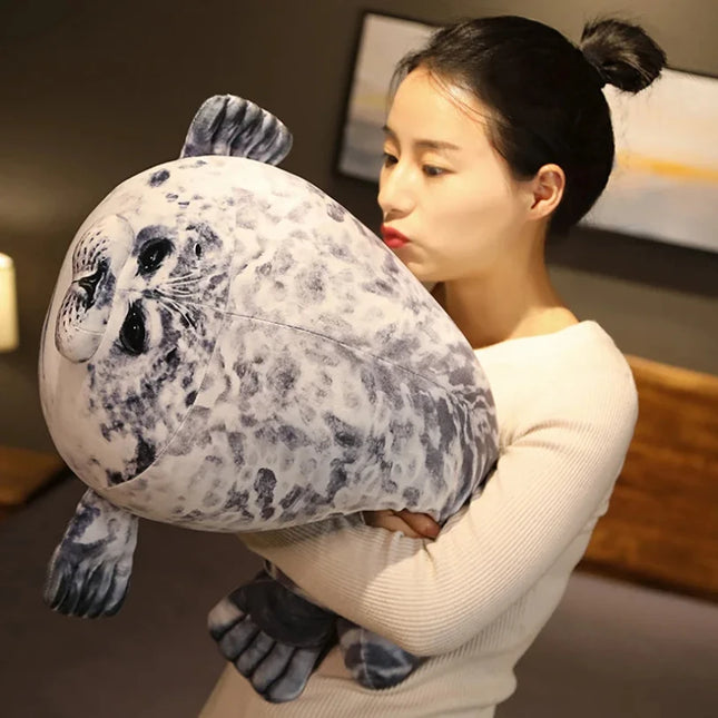 Fat Plush Fat Seal Seal Toy Stuffed Animal Chubby Seal Plush Soft Doll Sleeping Pillow Cute Sea Lion Doll Christmas Gift