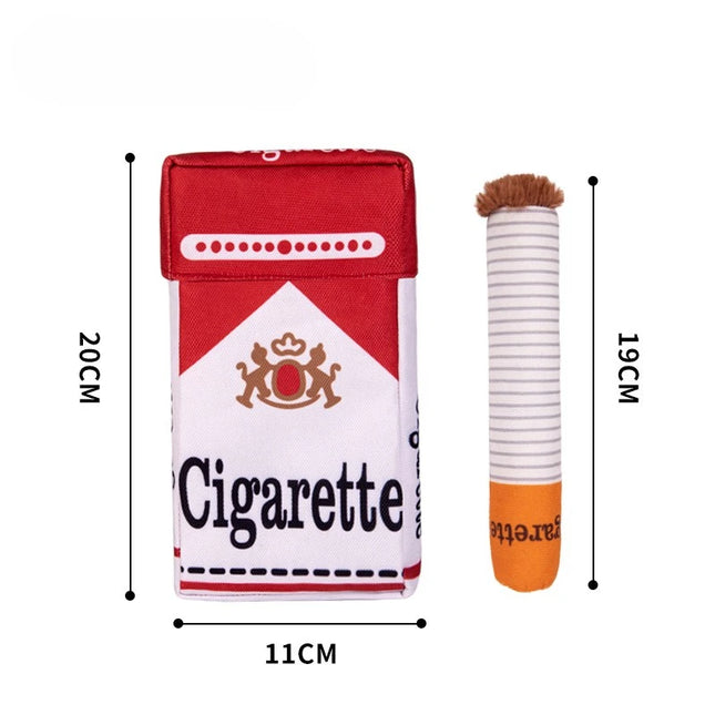 Cigarettes Dog Toy, Imitation Cigar Chew Toy, Interactive Plush Dog Chew Toy, Funny Stuffed Dog Toys, Novelty for Chewing, Teething