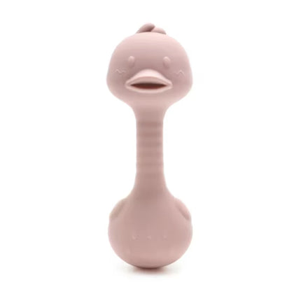 Silicone Baby Rattle Toys Easy To Grip Newborn Gift Cute Rabbit Sand Hammer Rattles Teething Toy for Infants Baby Stuff BPA Free