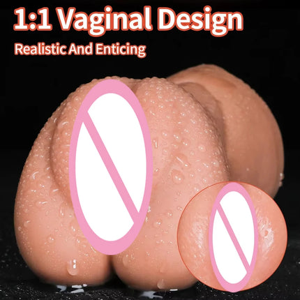 Realistic Male Masturbators Cup Artificial Vagina 3D Pocket Pussy Real Vagina Sextoys Silicone Sex toy for Men Adult Product